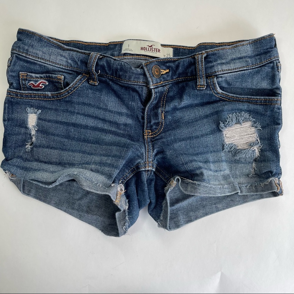 Hollister jean shorts size one